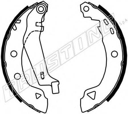 TRUSTING 004008Y Комплект гальмівних колодок