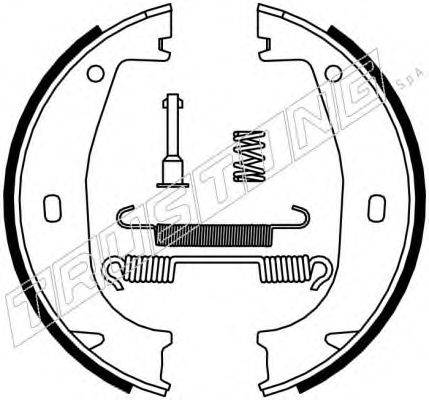 TRUSTING 019026K Комплект гальмівних колодок, стоянкова гальмівна система