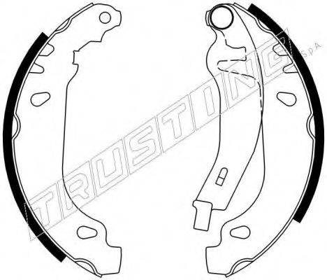 TRUSTING 022032Y Комплект гальмівних колодок
