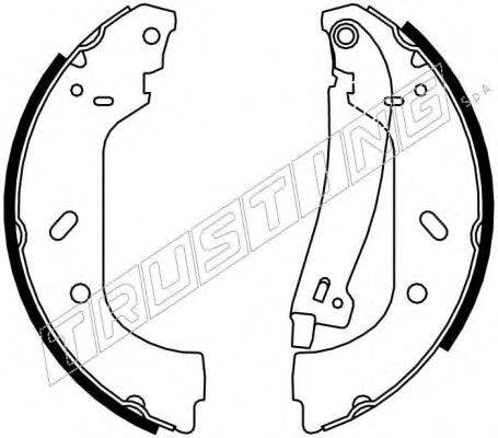 TRUSTING 034098Y Комплект гальмівних колодок