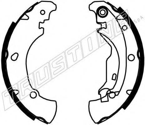 TRUSTING 034100 Комплект гальмівних колодок