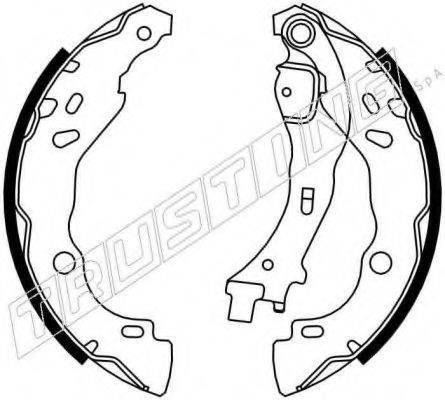 TRUSTING 034109 Комплект гальмівних колодок