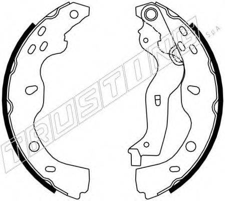 TRUSTING 034119 Комплект гальмівних колодок