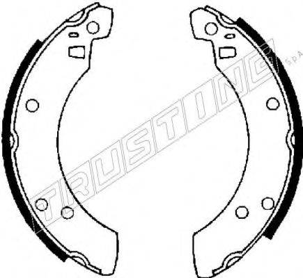 TRUSTING 040096 Комплект гальмівних колодок
