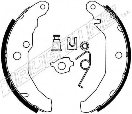 TRUSTING 040122K Комплект гальмівних колодок