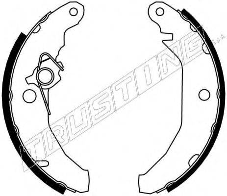 TRUSTING 040122Y Комплект гальмівних колодок