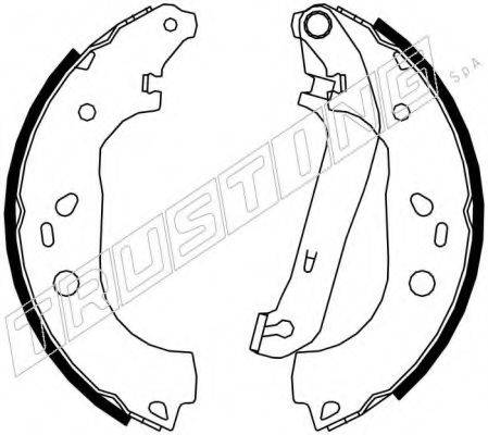 TRUSTING 040151 Комплект гальмівних колодок