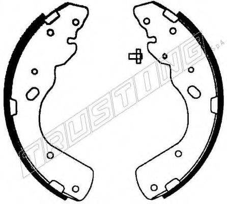 TRUSTING 040156 Комплект гальмівних колодок