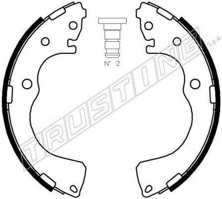 TRUSTING 049152 Комплект гальмівних колодок