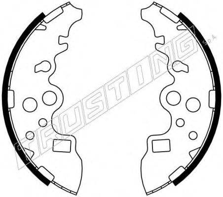 TRUSTING 049157 Комплект гальмівних колодок