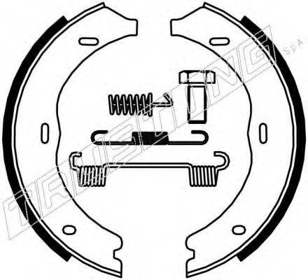 TRUSTING 052135K Комплект гальмівних колодок, стоянкова гальмівна система
