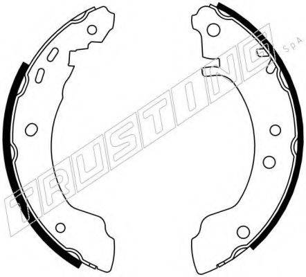 TRUSTING 067184 Комплект гальмівних колодок