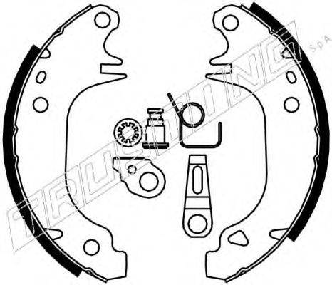 TRUSTING 079180K Комплект гальмівних колодок