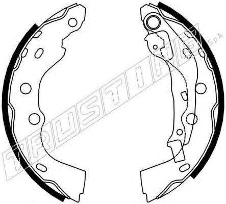 TRUSTING 111250 Комплект гальмівних колодок