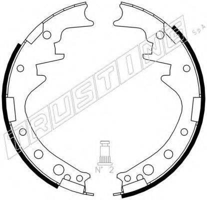 TRUSTING 115249 Комплект гальмівних колодок