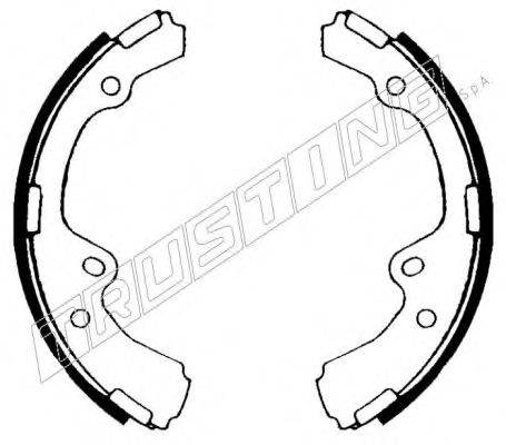 TRUSTING 115255 Комплект гальмівних колодок