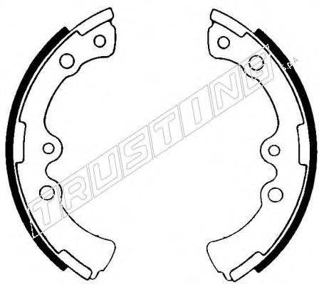 TRUSTING 115260 Комплект гальмівних колодок