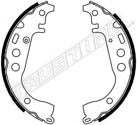 TRUSTING 115301 Комплект гальмівних колодок