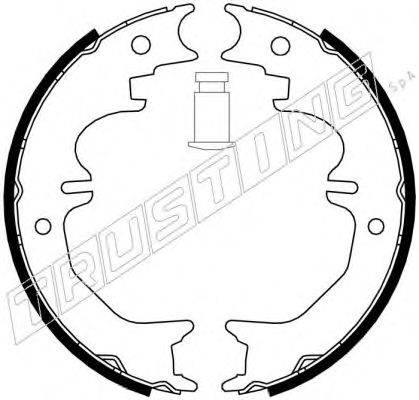 TRUSTING 115313 Комплект гальмівних колодок, стоянкова гальмівна система