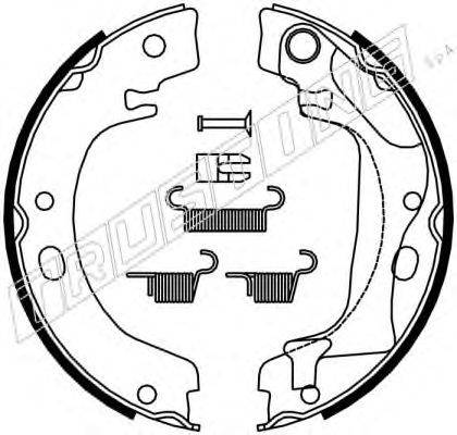 TRUSTING 115318K Комплект гальмівних колодок, стоянкова гальмівна система