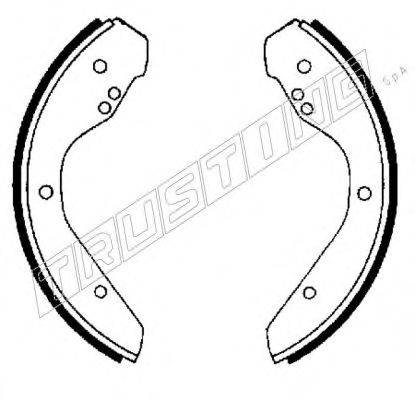 TRUSTING 124251 Комплект гальмівних колодок