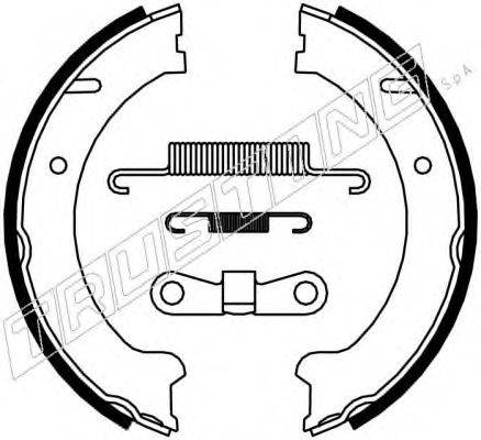 TRUSTING 127274K Комплект гальмівних колодок, стоянкова гальмівна система