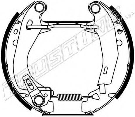 TRUSTING 6013 Комплект гальмівних колодок