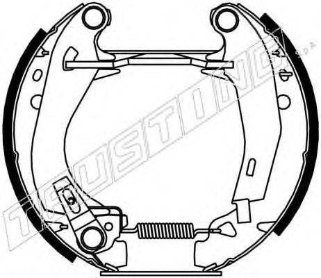 TRUSTING 6110 Комплект гальмівних колодок