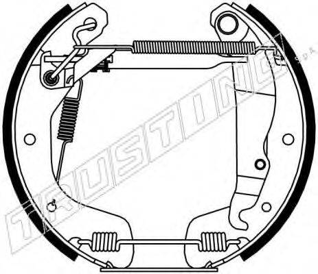 TRUSTING 6118 Комплект гальмівних колодок