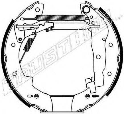 TRUSTING 6125 Комплект гальмівних колодок