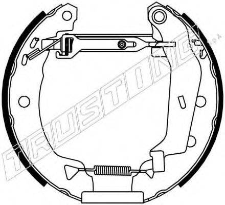 TRUSTING 6146 Комплект гальмівних колодок