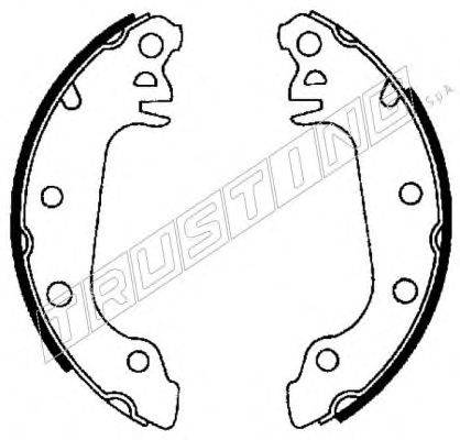TRUSTING 7003 Комплект гальмівних колодок