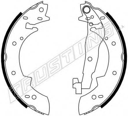TRUSTING 7031 Комплект гальмівних колодок