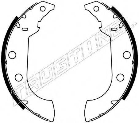 TRUSTING 7043 Комплект гальмівних колодок