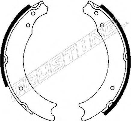 TRUSTING 7047 Комплект гальмівних колодок
