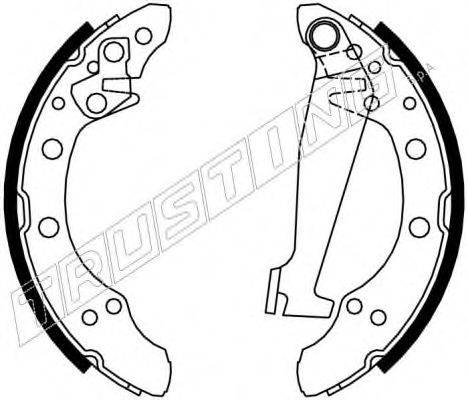 TRUSTING 7132 Комплект гальмівних колодок