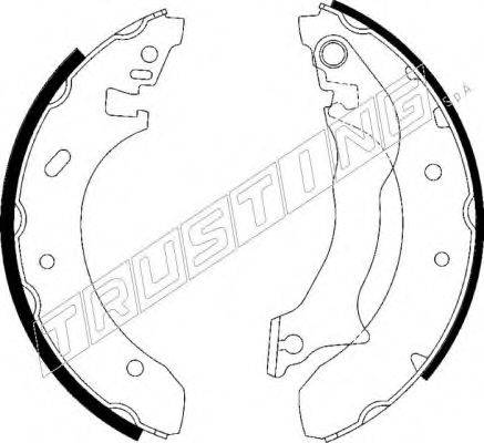 TRUSTING 7154 Комплект гальмівних колодок