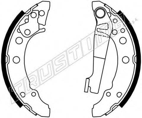 TRUSTING 7188 Комплект гальмівних колодок