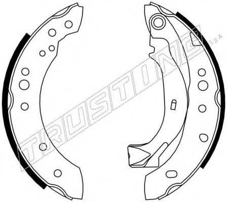 TRUSTING 7197 Комплект гальмівних колодок