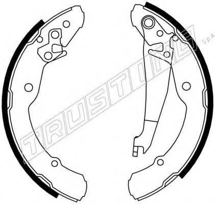 TRUSTING 7217 Комплект гальмівних колодок