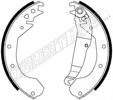TRUSTING 7246 Комплект гальмівних колодок