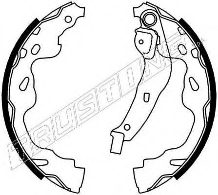 TRUSTING 7309 Комплект гальмівних колодок