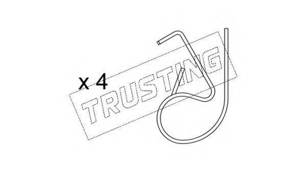 TRUSTING KIT003 Комплектуючі, колодки дискового гальма