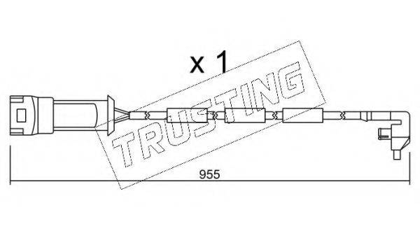 TRUSTING SU091 Сигналізатор, знос гальмівних колодок