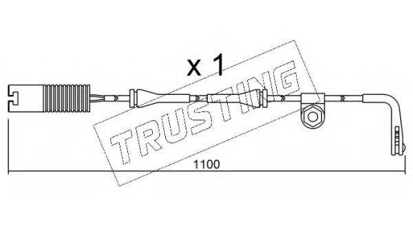 TRUSTING SU148 Сигналізатор, знос гальмівних колодок