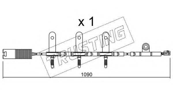 TRUSTING SU189 Сигналізатор, знос гальмівних колодок