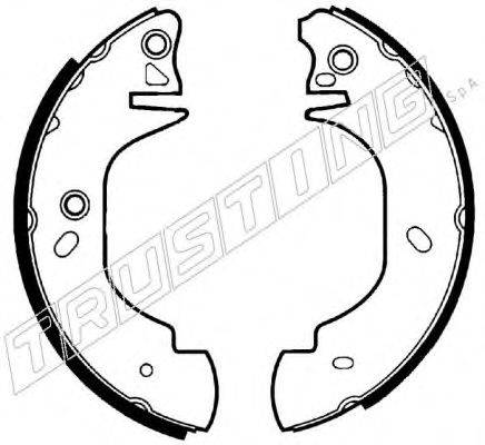 TRUSTING 7351 Комплект гальмівних колодок