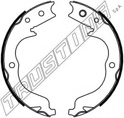TRUSTING 064180 Комплект гальмівних колодок, стоянкова гальмівна система