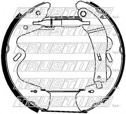 TRUSTING 6409 Комплект гальмівних колодок