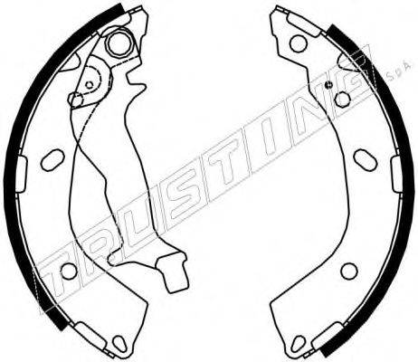 TRUSTING 7352 Комплект гальмівних колодок